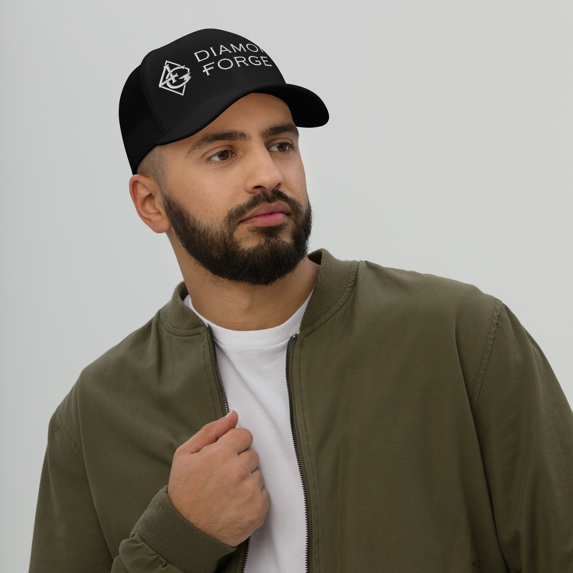 retro trucker hat black front 66e8a90395002