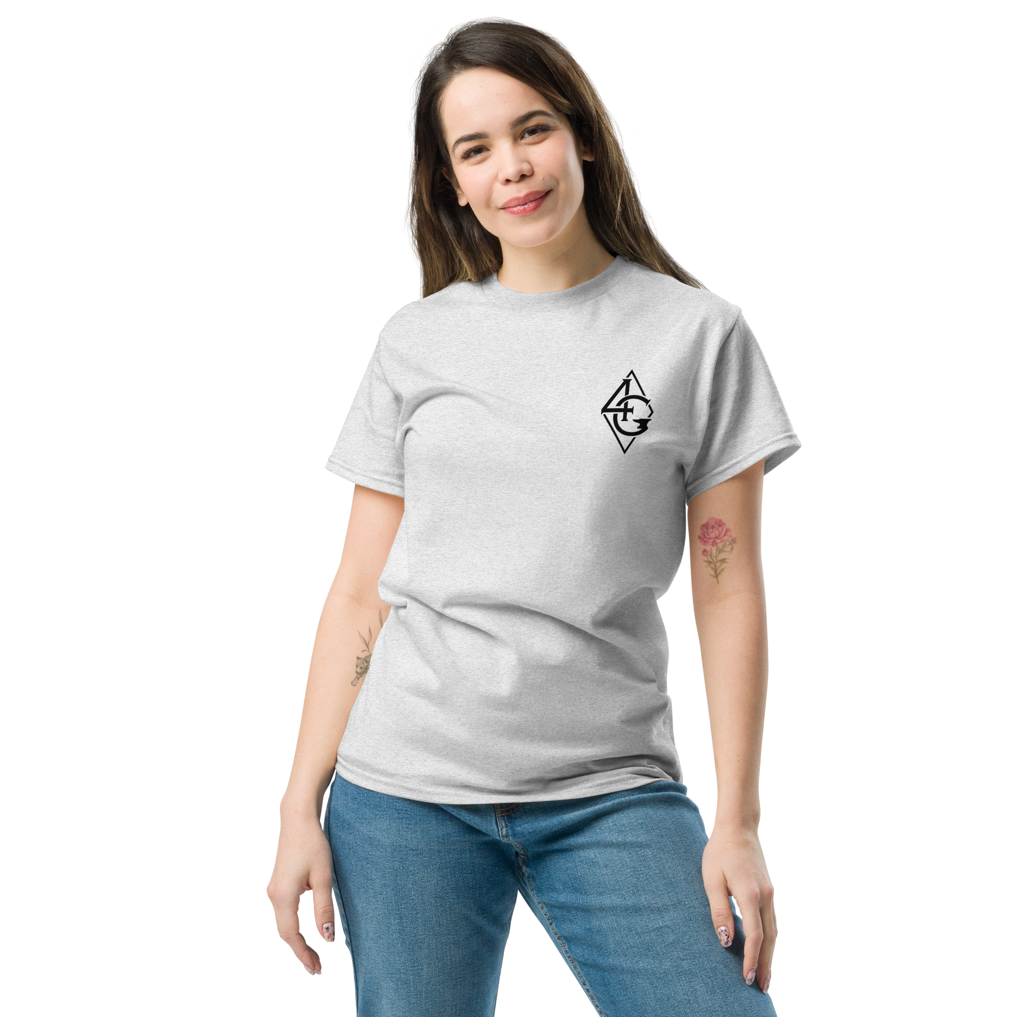 unisex classic tee ash front 66e8a8545002f