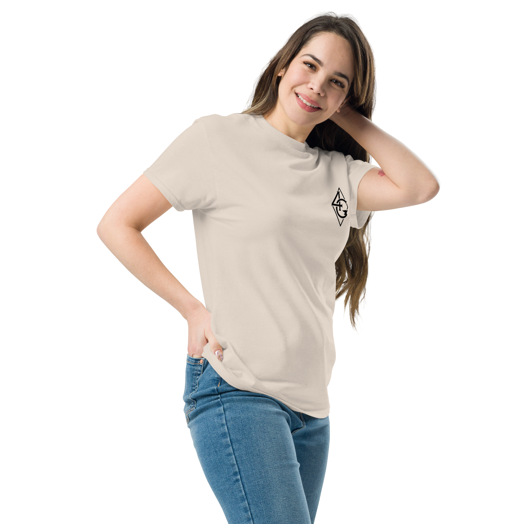 unisex classic tee natural left front 66e8a8543964d