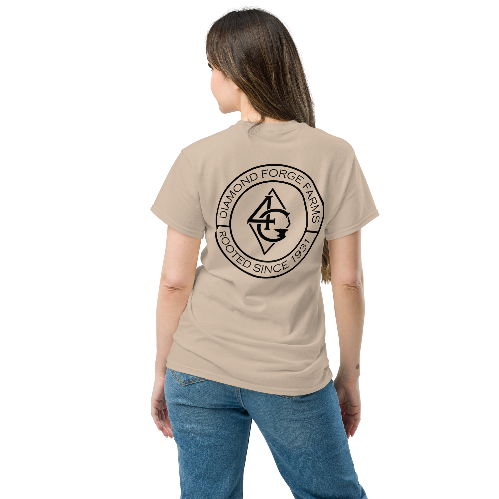 unisex classic tee sand back 66e8a85421665