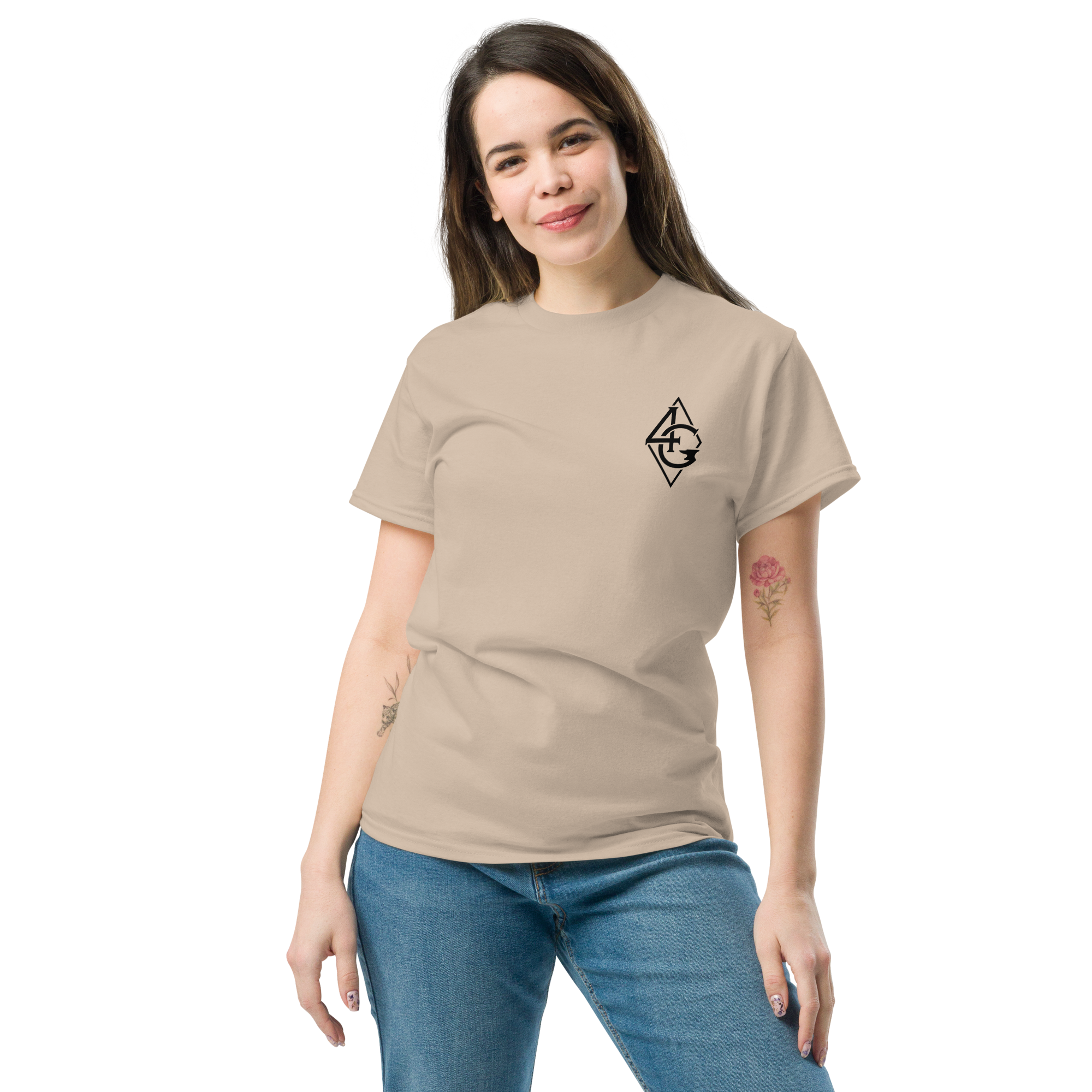 unisex classic tee sand front 66e8a85418188