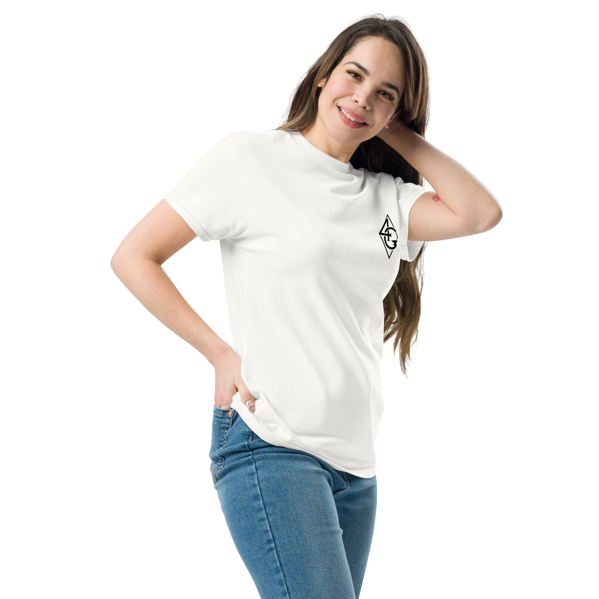 unisex classic tee white left front 66e8a85496d40